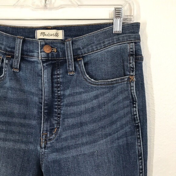Madewell 10" High Rise Skinny Women's Size 27 Blue Denim Medium Wash Jeans - Picture 3 of 10